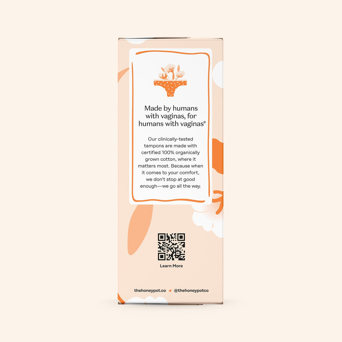 Super 100% Organically Grown Cotton BPA Free Plastic Applicator Tampons